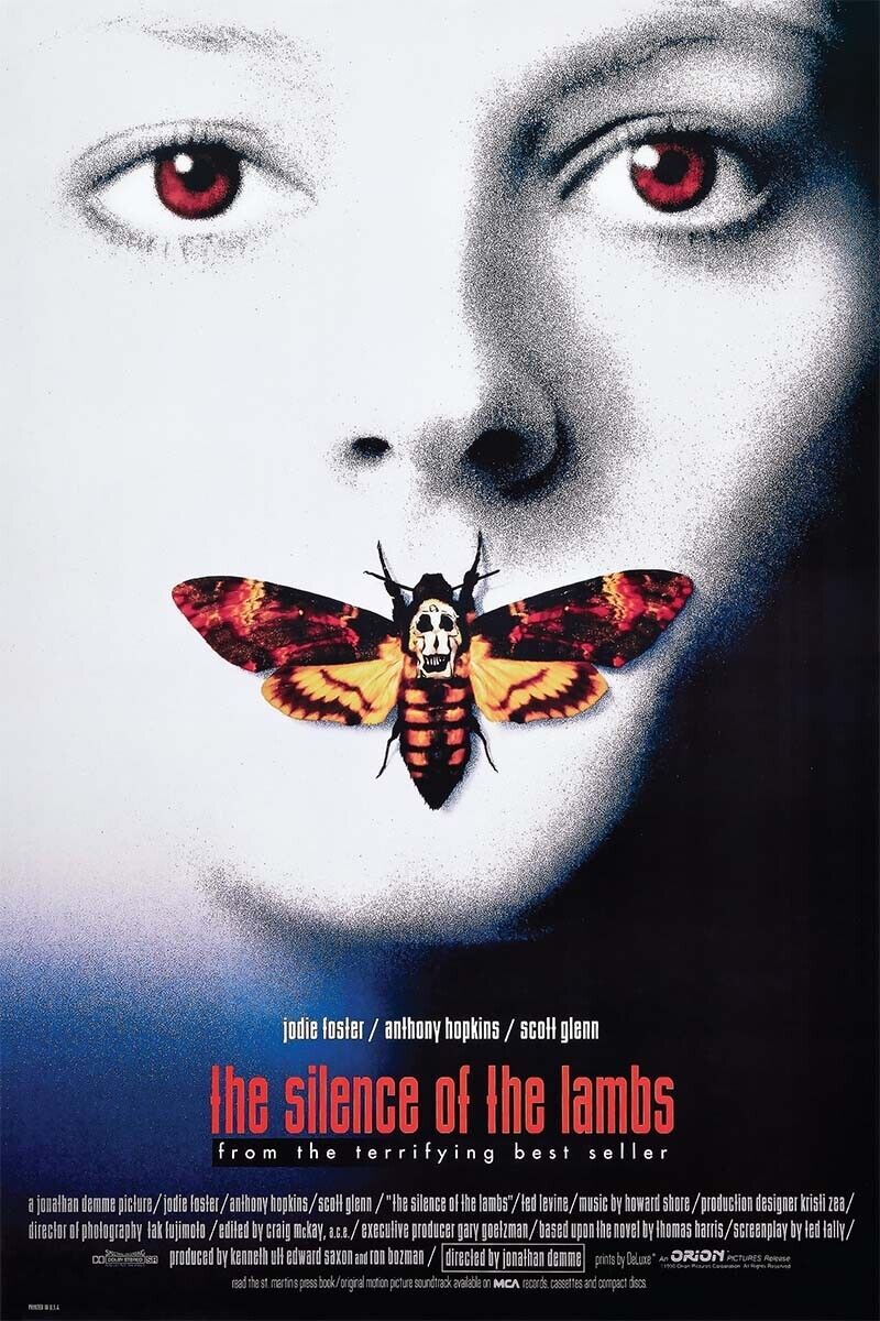 Silence Of The Lambs Licensed Movie Poster 24" x 36" New! Art:Art Posters Cozy Home Treasures
